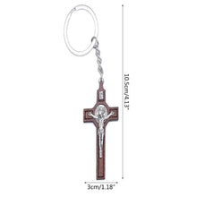 Load image into Gallery viewer, Christian Jesus Cross Keychain Religious Key Ring Jewelry Bag Pendant Car Souvenirs Gift for Women Men High Quality and New
