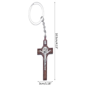 Christian Jesus Cross Keychain Religious Key Ring Jewelry Bag Pendant Car Souvenirs Gift for Women Men High Quality and New