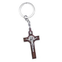 Load image into Gallery viewer, Christian Jesus Cross Keychain Religious Key Ring Jewelry Bag Pendant Car Souvenirs Gift for Women Men High Quality and New
