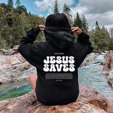 Load image into Gallery viewer, Jesus Saves Sweatshirt Christian Sweatshirts Faith Top Jesus Hoodie Bible Verses Crewneck Sweatshirt Women Graphic Pullover Tops
