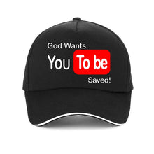 Load image into Gallery viewer, Funny God Wants You To Be Saved Baseball cap Men Summer Style adjustable sunhat Unisex Outdoor Snapback Jesus Christian Hats
