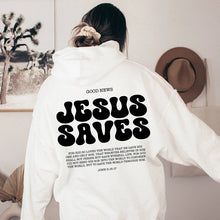 Load image into Gallery viewer, Jesus Saves Sweatshirt Christian Sweatshirts Faith Top Jesus Hoodie Bible Verses Crewneck Sweatshirt Women Graphic Pullover Tops
