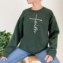 Load image into Gallery viewer, Faith Cross Letters Printing Sweatshirt for Female Loose Easter Christian Clothing Women Inspired Motivation Jumper Dropshipping
